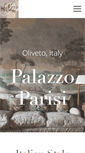 Mobile Screenshot of palazzoparisi.com